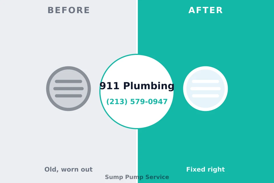 Before and after: plumbing company Whippany, NJ